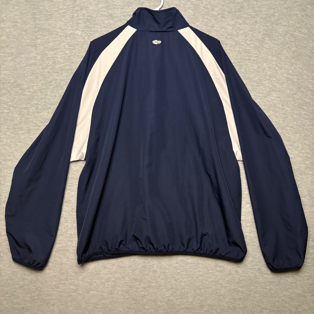 Adidas Y2K baggy Climacool Windbreaker Jacket Full Zip Athletic Navy Men XL - Picture 6 of 8